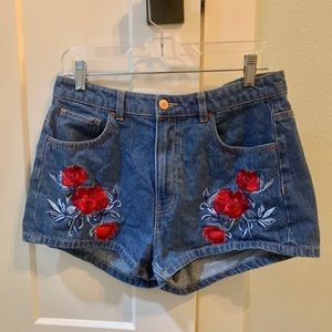 (ON HOLD) H&M x COACHELLA high waist Jean shorts